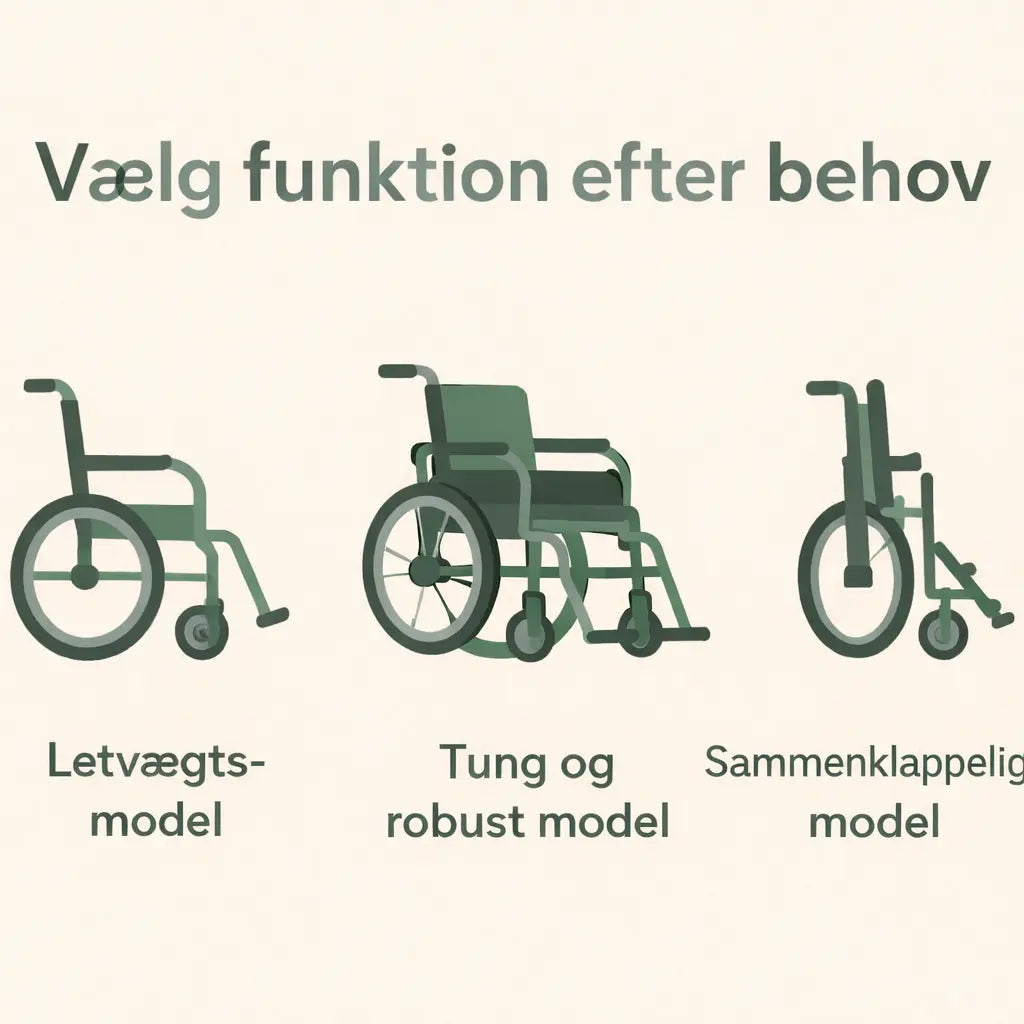 Vælg funktion efter behov