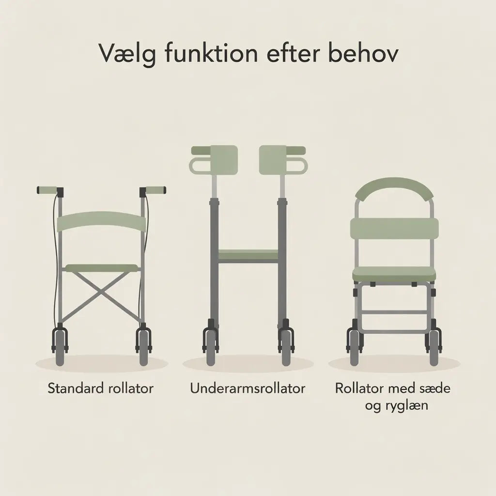<strong>Vælg funktion efter behov</strong>