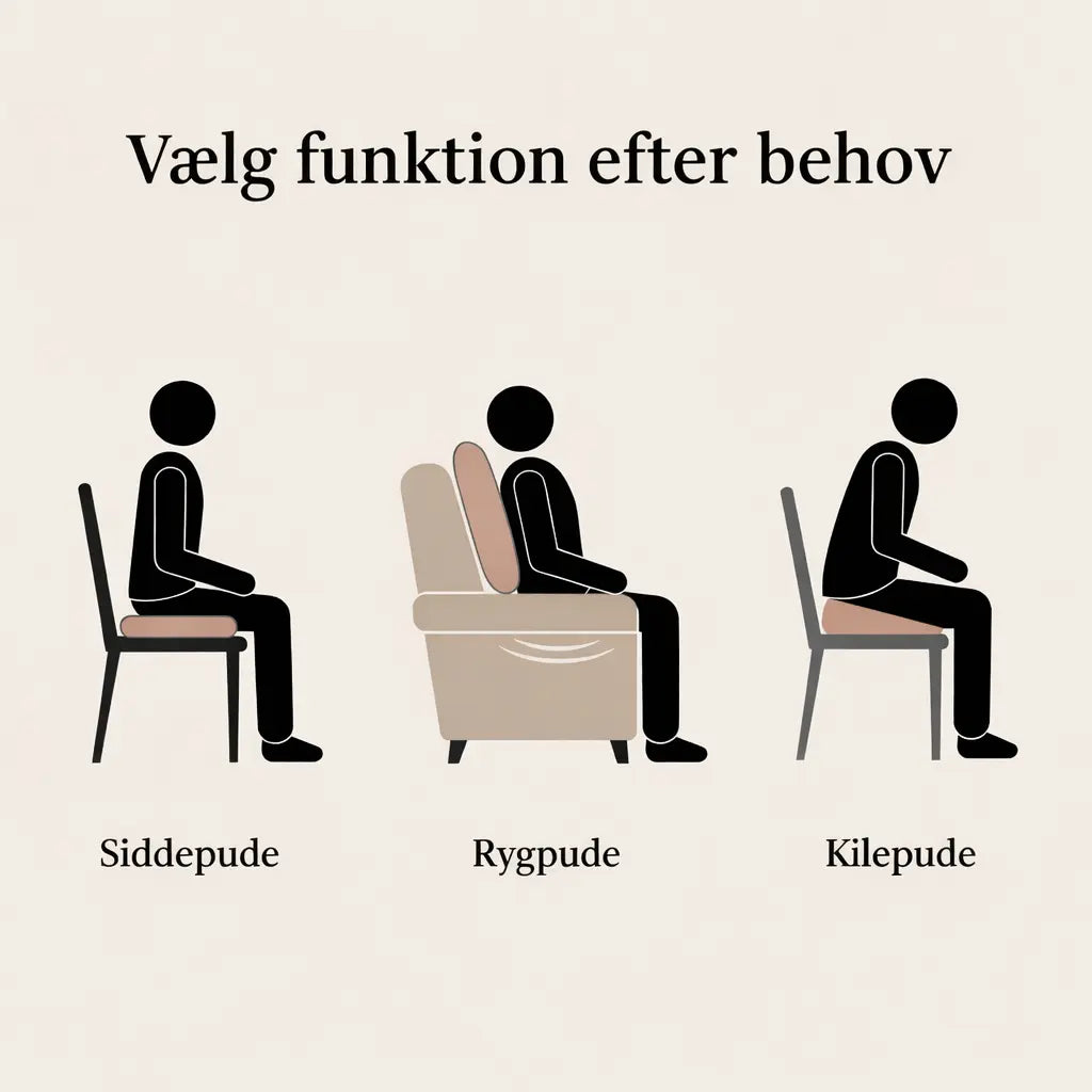 Vælg funktion efter behov