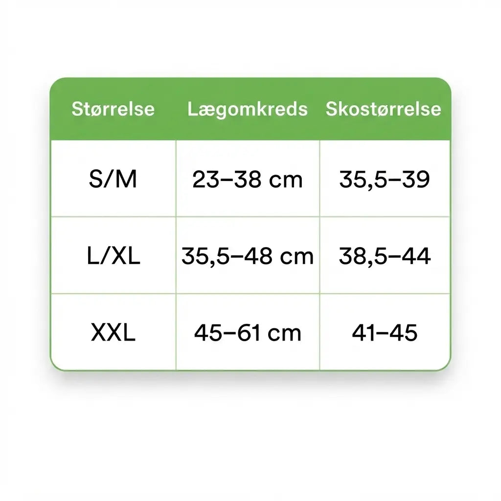Unisex Støttestrømper - Sort