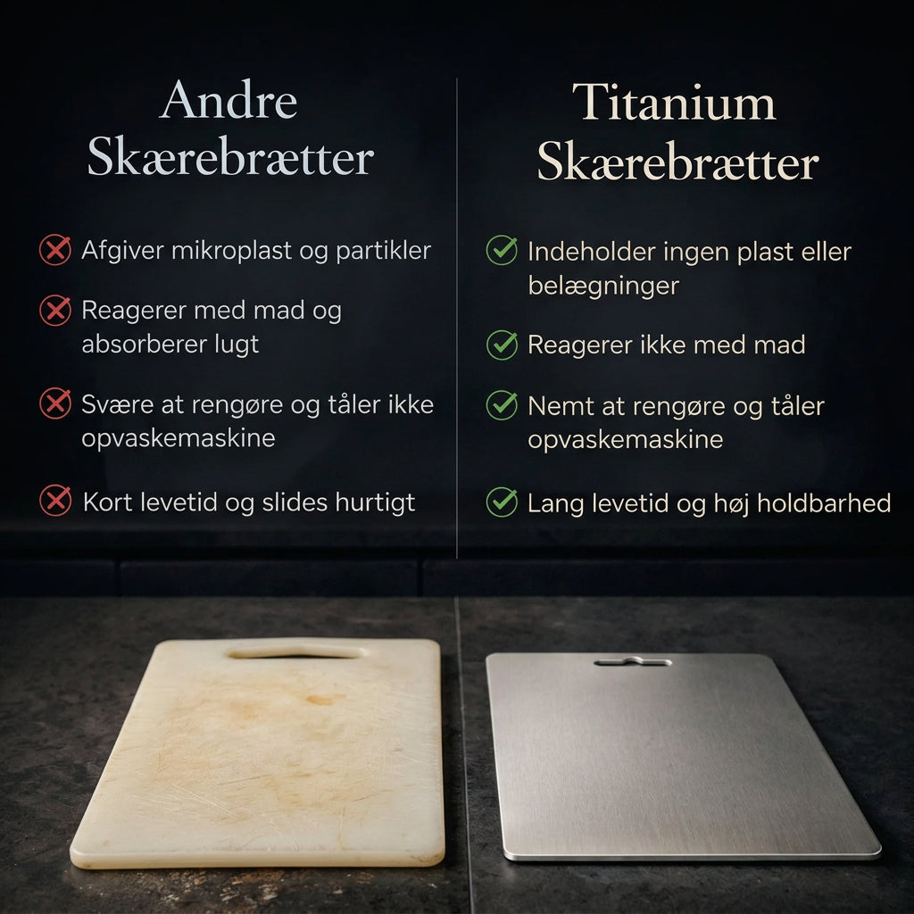 Titanium Skærebræt Dobbeltsidet | 29x20