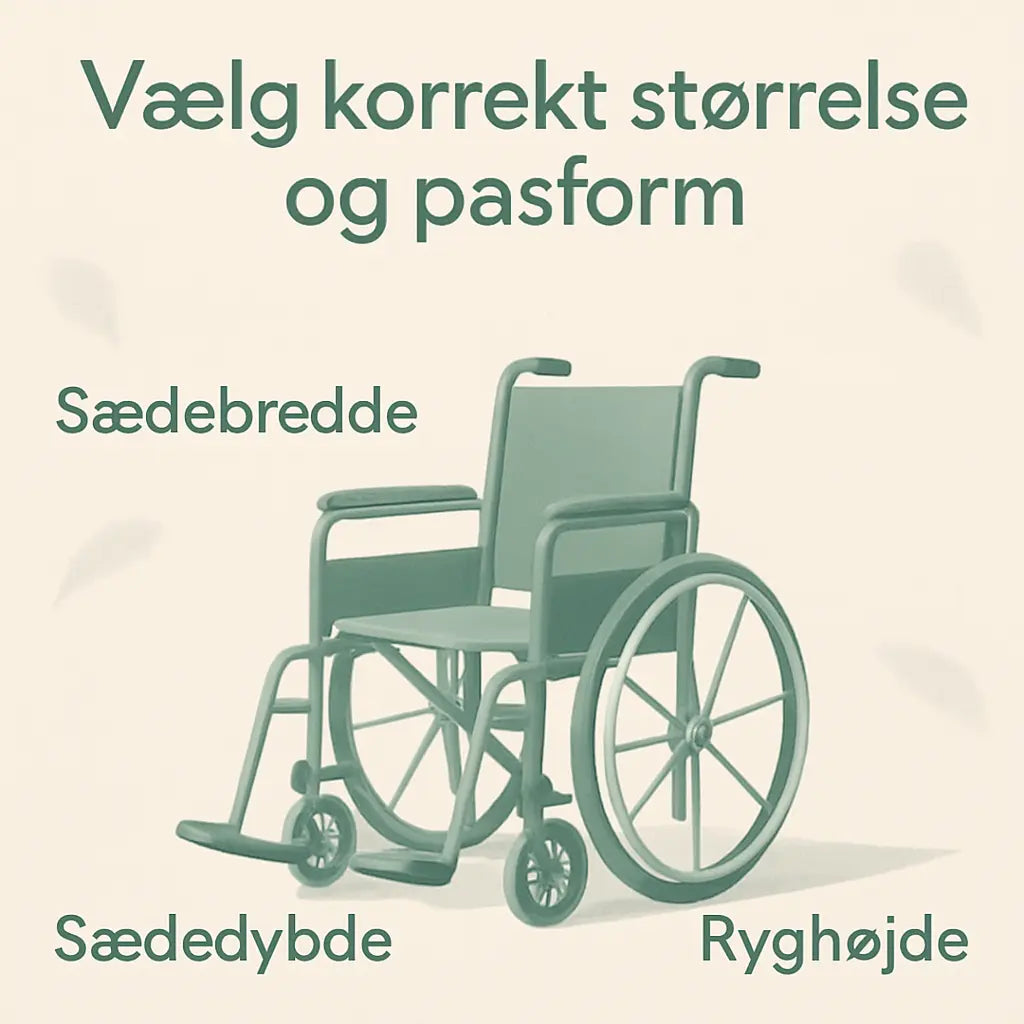 Vælg korrekt størrelse og pasform
