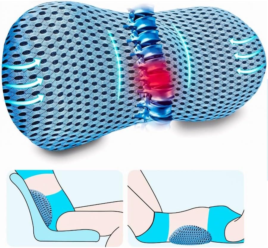Ergonomisk Ryg- & Lændepude med Memory Foam