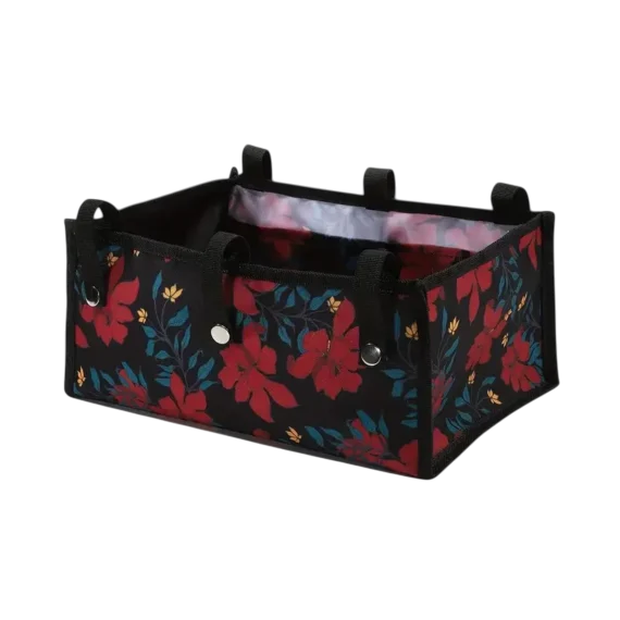 Rollator Taske, Med planter, sort
