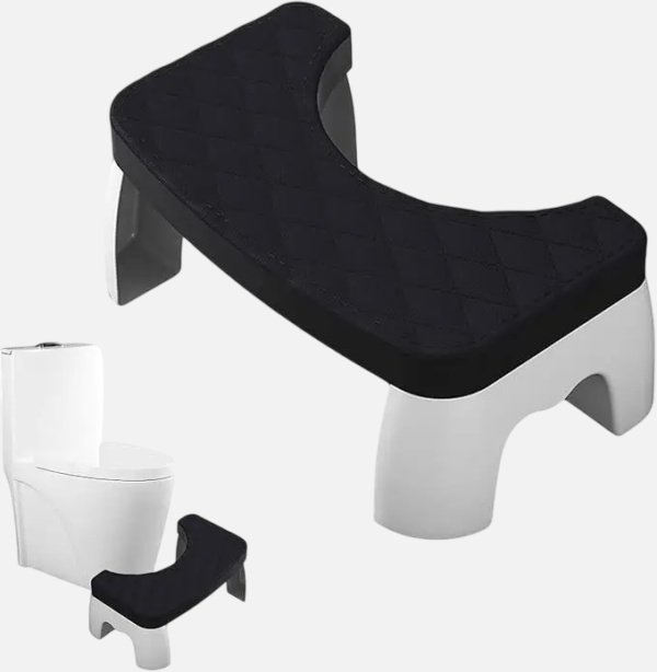Ergonomisk toiletskammel – bedre komfort, sort - Image 2