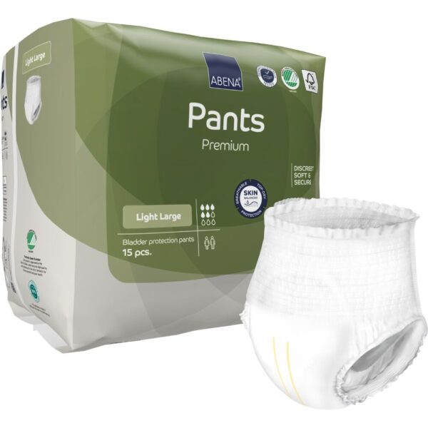 Abena Pants Light L Premium – Inkontinens bukseble | 15 stk.
