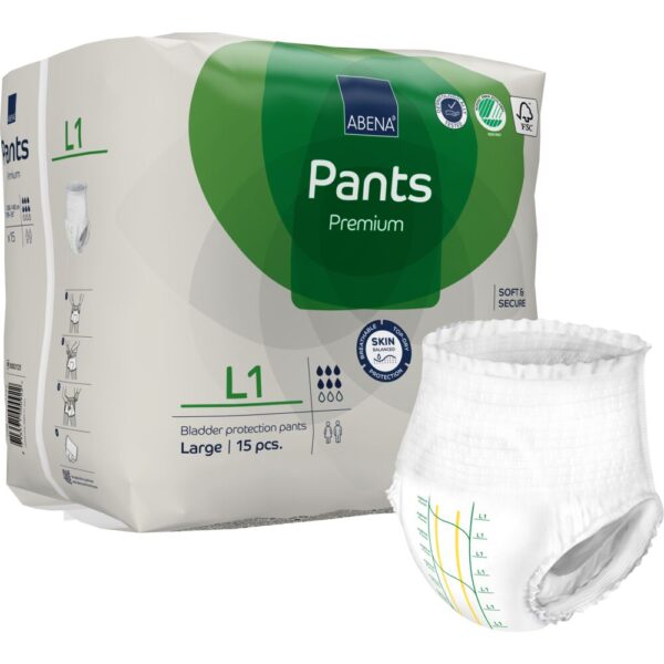 Abena Pants L1 Premium – Inkontinens bukseble | 15 stk.