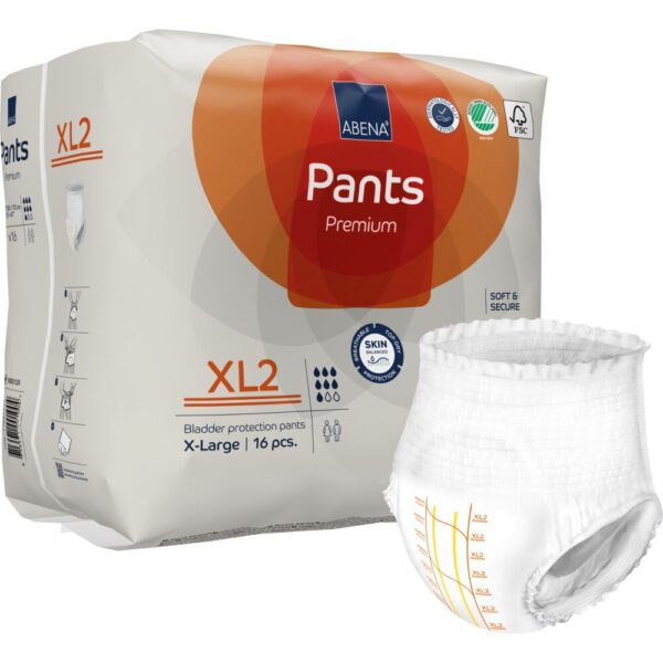 Abena Pants XL2 Premium – Svær Inkontinens bukseble | 16 stk.