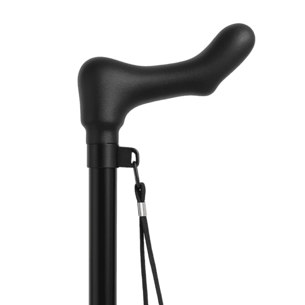 Justerbar Ergonomisk Letvægtsstok | Sort