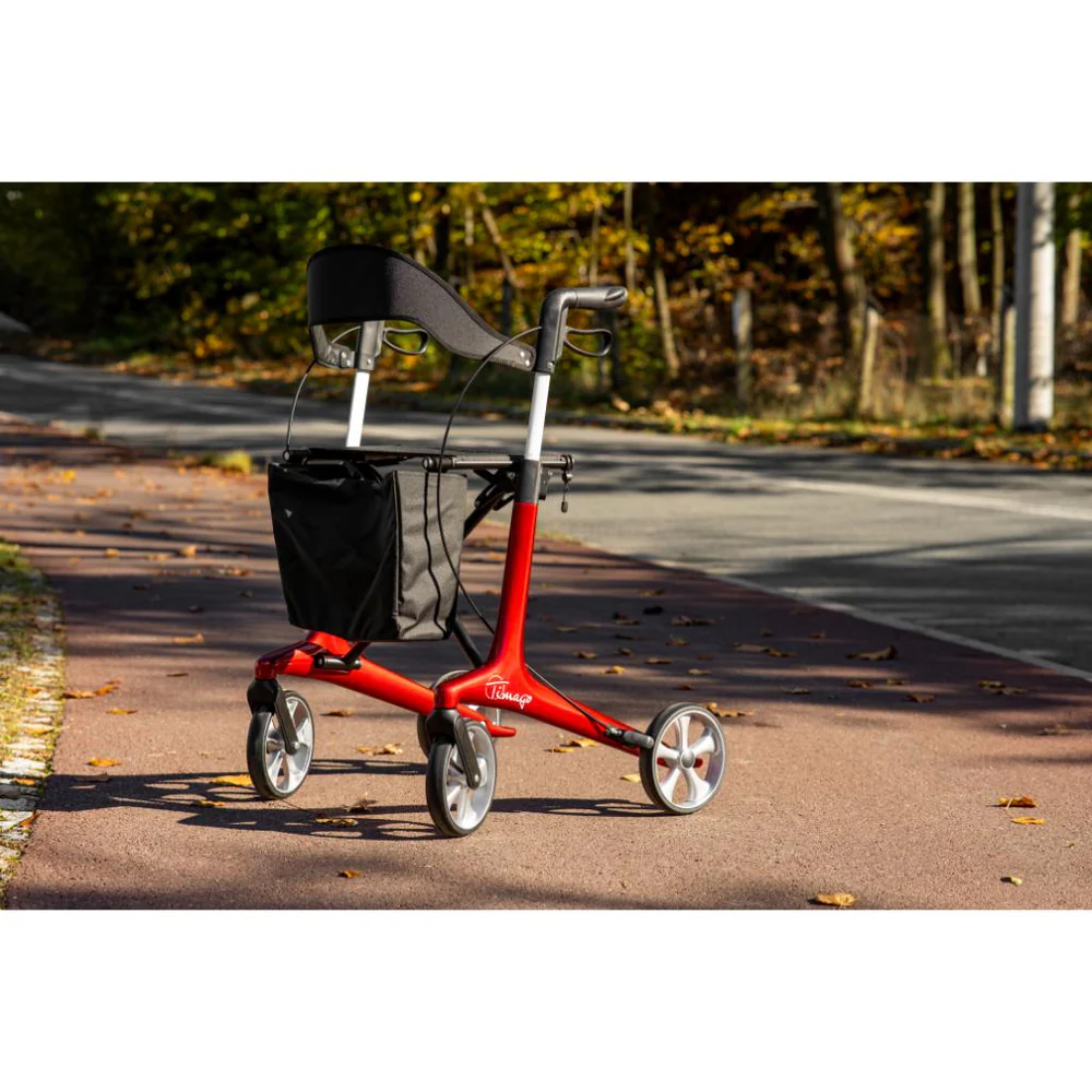 FUTURO RED Kulfiberrollator 5,3 kg | TIMAGO - Billede 4